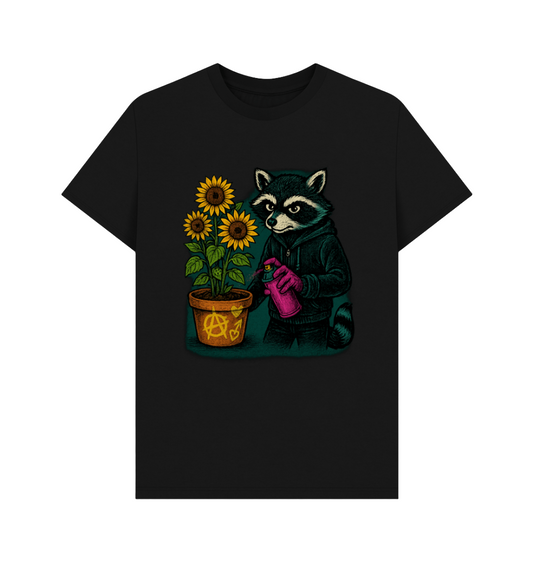 Rebel Raccoon Sunflower - T-shirt (Louder Than Chaos)
